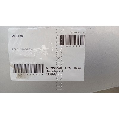 Tailgate Boot Lid S-Class/W222 A2227500075