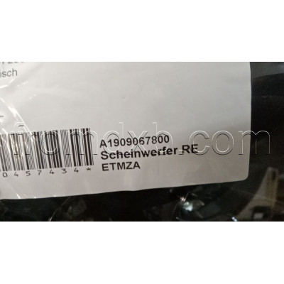 Headlight Right A1909067800