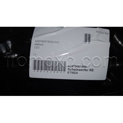 Headlight Dynamic LED Right A2579061400