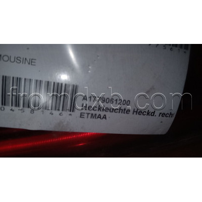 Boot Lid Tail Light Right A1779061200