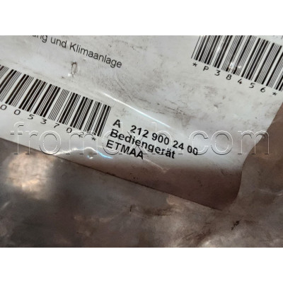 Climate Control Unit A2129002400